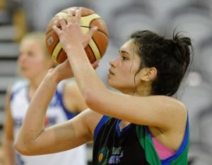 Penina Davidson takes a free throw, WBC Championship . Nelson v Waitakere at Edgar Centre Stadium, Dunedin, New Zealand. Saturday 25 August 2012. New Zealand. Photo: Richard Hood/photosport.co.nz