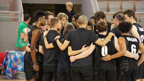 U17 Boys huddle